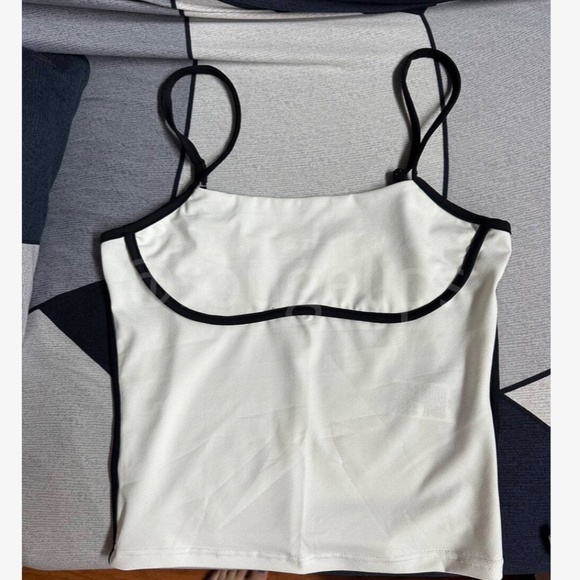 Rouge! White and Black Trim Tank Top - Picture 11 of 13